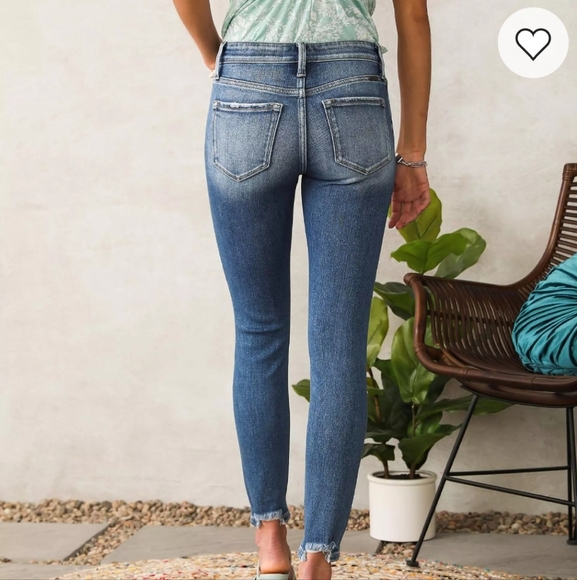 KanCan Mid-Rise Ankle Skinny Jeans Size 26 - Picture 2 of 6